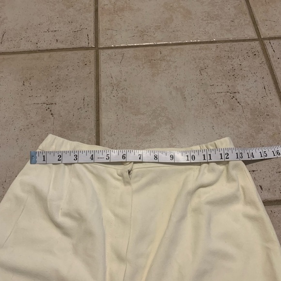 Vintage 1970s Rosecrest by Hudson Sportswear Yellow Wide Leg Trousers Size 14 - Picture 3 of 7